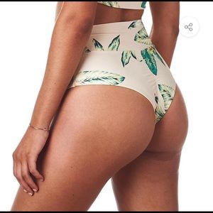 NWOT Montce Tommie Floral High Rise Bikini Bot S